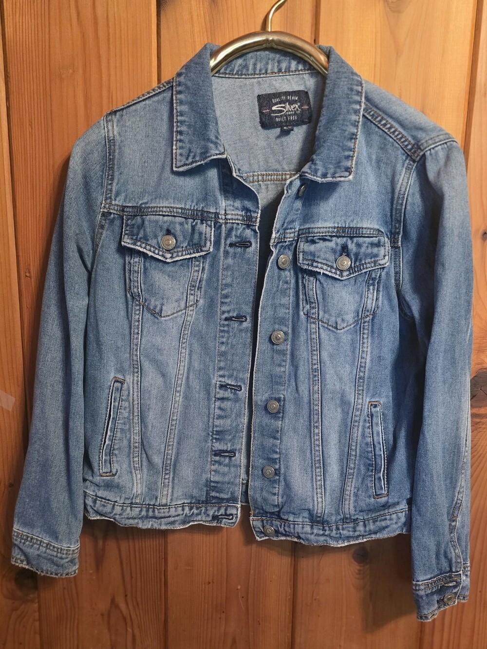 Silver Jeans Light Blue Denim Jean Jacket